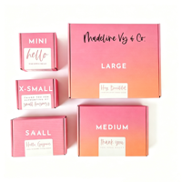 Boîtes en carton ondulé à rabat supérieur au design élégant pour produits de beauté, boîtes d'expédition postale, emballages d'expédition de cosmétiques