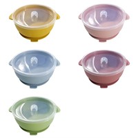 Cuillère d'alimentation pour bébé en silicone de qualité alimentaire, ensemble de bols à ventouse pour l'alimentation des bébés, ensembles de vaisselle pour enfants