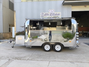 Etodevice Stainless Steel Mobile <b>Concession</b> Food Truck <b>Trailer</b> for Sale for Hamburger Snack Candy Chips - Product Image 2