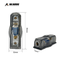 Porte-fusible ANL en ligne 4 canaux classe AB AK-F01 100A 12-36V 10Hz-30kHz pour amplificateur audio de voiture et éclairage LED négatif ATO/ATC