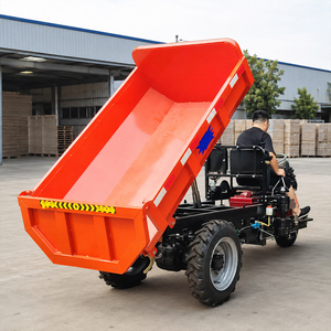 Tricycle benne diesel à cabine ouverte, <span class=keywords><strong>3</strong></span> <span class=keywords><strong>roues</strong></span>, pour transport de marchandises, avec benne basculante hydraulique, idéal pour les routes agricoles accidentées - Product Image 3