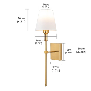 Lámpara de Pared Moderna de 2 Piezas LED Dorada Negra Cromada 3 Colores Atenuación Control Inalámbrico para Sala de Estar Dormitorio Cocina Interior - Product Image 3