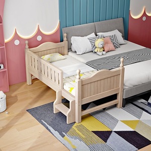Modern <strong>Classic</strong> Design Wooden Kid's Bedside Cot for Baby Easy Assembly Bedroom Furniture for Kids' <strong>Cribs</strong> in Hotels - Product Image 4