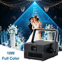 AOPU - Laser DJ couleur pleine 10W sans fausse étiquetage - Projecteur laser - Lumière laser pour mariage