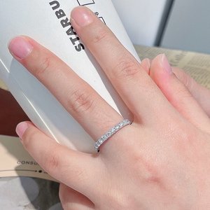 Yuanmei Fabriek Directe Verkoop 18K Goud Gekweekte Ronde Diamant Volledige Ring, Schitterend Feestcadeau, Geschikt voor Vrouwen - Product Image 3