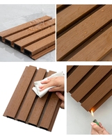 Panneau mural extérieur en WPC robuste, un panneau plat en composite bois-plastique durable utilisé pour la décoration de clôtures et de façades