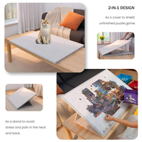 Table de puzzle inclinable personnalisable avec logo, pliable, gain de place, base antidérapante et stable, ergonomique, pour jeux à domicile, cadeau, table de puzzle