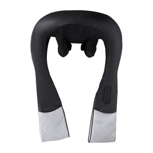 Neck And Shoulder Massager Electric Heating Massage Shawl For Home Use With Pu Lycra Fabric Black And Gray - Product Image 5