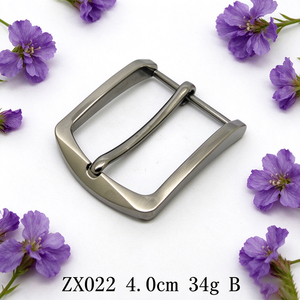 Boucle de ceinture robuste en alliage de zinc brossé couleur canon de fusil, 4 cm, à languette unique, pour hommes, pour remplacement de ceinture en cuir - Product Image 3