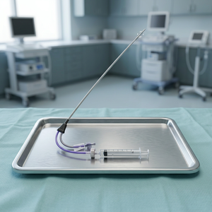 ชุดอุปกรณ์ตรวจ HSG แบบใช้แล้วทิ้งชนิดใช้มือ  สายสวนสำหรับตรวจ Hysterosalpingogram ขนาด 5 Fr 7 Fr  แบบปลอดเชื้อ บรรจุภัณฑ์แยกชิ้น สำหรับการตรวจ HSG และ SSG - Product Image 4