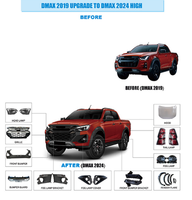 Kit de conversion de lifting pour DMAX 2019 : Améliorez votre DMAX 2024 avec des pièces de modification extérieures pour pare-chocs, calandre et phares de pick-up.