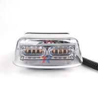 Hot 48 LED Kleine Warn licht leiste SMD Mini Not blinkende Auto-Warnleuchte mit transparentem PC-Gehäuse ABS-Aluminium fuß