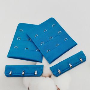 Bande de fermeture à crochets en nylon et acier inoxydable HH4K bleu, blanc, noir, 3 rangées, 3 crochets, pour couture, quilting, corset, soutien-gorge, danse de la Renaissance - Product Image 1