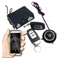 Meilleure application automobile, clé intelligente, alarme de voiture avec système de démarrage à distance du moteur pour la sécurité, kit de démarrage sans clé à distance pour voiture