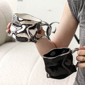 Sáng Tạo chịu nhiệt gốm cốc cà phê không thường xuyên vui gốm sứ ánh sáng sang trọng cốc cà phê drinkware - Product Image 2