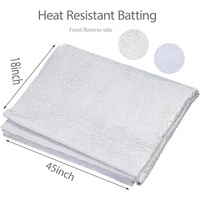 Doublure thermique isolante résistante à la chaleur de 45 x 18 pouces pour maniques, mitaines de four, protège-bols, travaux de couture DIY