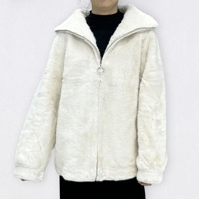 Novo Inverno Faux Fur Coat Imitação Mink Feminino Short Stand Collar Fur Coat Imitação Fur Mink Casaco de Cabelo Senhoras Outwear Jacket