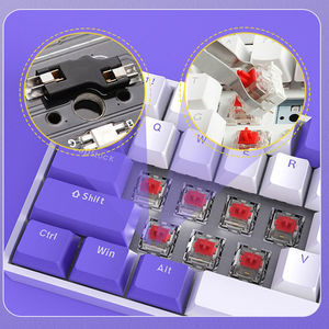 Mini <span class=keywords><strong>Teclado</strong></span> Mecánico para Juegos de 68 Teclas, 19 Modos de Iluminación, Intercambiable en Caliente, Anti-ghosting en Todas las Teclas, <span class=keywords><strong>Teclado</strong></span> Mecánico con Cable - Product Image 2