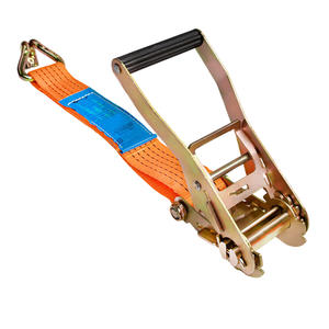 헤비 듀티 EN 인증 폴리에스터 트럭 바인딩 래칫 벨트 (50mm 5T) 더블 J 후크 래칫 타이 다운 래싱 스트랩 - Product Image 4