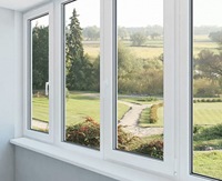 Ventana Abatible o Oscilobatiente de Marco Delgado con Certificación CE, Triple Acristalamiento, para Casa, con Mosquitera