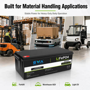 Baterai LiFePO4 25.6V 200Ah 5.12kWh Pengganti Aki Timbal Asam untuk Kendaraan Listrik Forklift BMS 6000 Siklus - Product Image 2