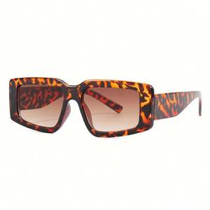 Lunettes de soleil carrées vintage orange tendance 2022 avec logo personnalisé, lunettes de soleil polygonales œil de chat pour femmes - Product Image 5