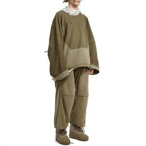 Pantalones de chándal de hombre personalizados de alta calidad, informales, holgados, ajustados, con parche polar, lavados en contraste, para correr - Product Image 3