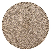 Nouveauté Napperon chargeur rond en paille naturelle napperons de table tissés vente en gros tasses assiettes tapis