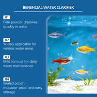 Poudre Clarifiante Efficace et Douce pour l'Eau, Idéale pour les Aquariums de Poissons Koi et les Bassins Extérieurs – Entretien Quotidien de l'Eau