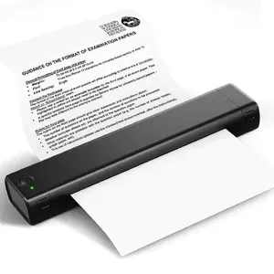 La impresora A4 portátil M08F Letter y la impresora térmica inalámbrica A4 pueden imprimir Word, PDF, páginas web, imágenes e incluso tatuajes.