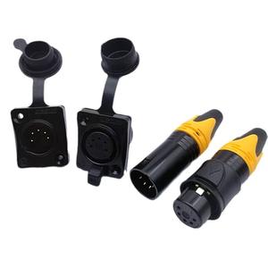 Alta calidad impermeable 5 pines XLR macho/hembra enchufe Audio Crast Xlr conector Cannon conector - Product Image 1