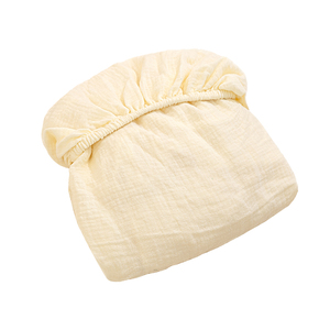 Sábana Ajustable de Cuna Impermeable de Algodón Puro Crepé Premium para Todas las Estaciones, Funda de Colchón de Muselina para Bebé, Varios Colores - Product Image 4