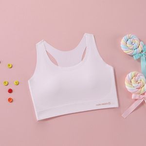 Y9246 Zachte Kinderen Sport Bralette Semi-Vaste Pads Schoolmeisjes Hardloopbh 'S Met Ademende Mesh-Rug Meisjesbeha - Product Image 5
