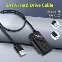 Adaptateur USB 3.0 vers SATA VONN avec alimentation 12V DC UASP, câble de disque dur SATA USB pour convertisseur SSD HDD 2,5 et 3,5 pouces