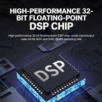 Amplificateur de puissance numérique HuiDu 4 canaux classe D 4x1300W 8 ohms avec DSP, contrôle réseau, pour système de sonorisation de scène professionnel, rapport signal/bruit élevé