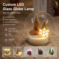 Lampe de chevet en verre borosilicate en forme de boule LED personnalisée, fournisseur ODM, vente en gros en vrac