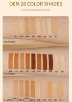 Fond de teint liquide naturel éclaircissant et waterproof personnalisé OEM avec logo sur mesure pour tous les tons de peau