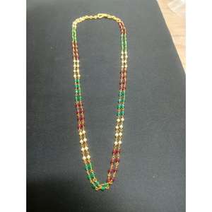 Collar de Perlas y Piedras Curativas de Jade Natural Colorido Estilo Bohemio para Mujer, Gargantilla de Perlas, Venta al por Mayor - Product Image 1