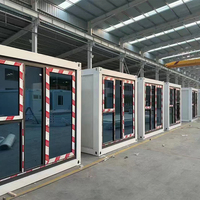 Conteneur de stockage pliable et rapide en emballage plat, maison portable en conteneur mobile