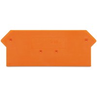 280-317 Bornier de raccordement DIN Rail d'origine allemande en stock, plaque d'extrémité et plaque intermédiaire, épaisseur 2,5 mm, orange 280-317