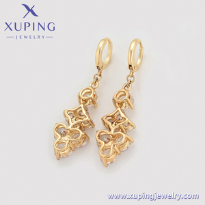 X000942968 XUPING 18K Gold Plated <strong>Statement</strong> Cluster Crystal Drop <strong>Earrings</strong> for Women Fashion Jewelry - Product Image 6