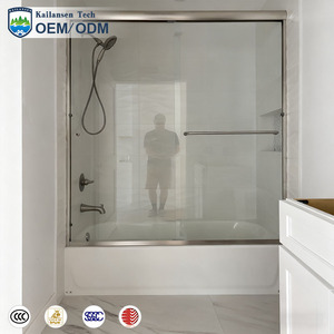 <span class=keywords><strong>Mampara</strong></span> de Ducha de Vidrio Templado de 8 mm, Panel Fijo sin Marco, <span class=keywords><strong>Mampara</strong></span> de Baño <span class=keywords><strong>con</strong></span> Herrajes Cromados para Baño de Hotel - Product Image 5