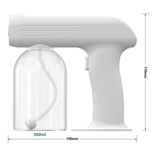 เครื่องพ่นแอลกอฮอล์ฆ่าเชื้อ K3-L 2M แบบไร้สาย ชาร์จไฟได้ ใช้แบตเตอรี่ ช่องเสียบ USB ใช้ได้ทั้งในรถและนอกบ้าน พร้อมไฟสีฟ้า นาโนอะตอมไมเซอร์ ปืนฉีดพ่น  ลดราคาพิเศษ - Product Image 4