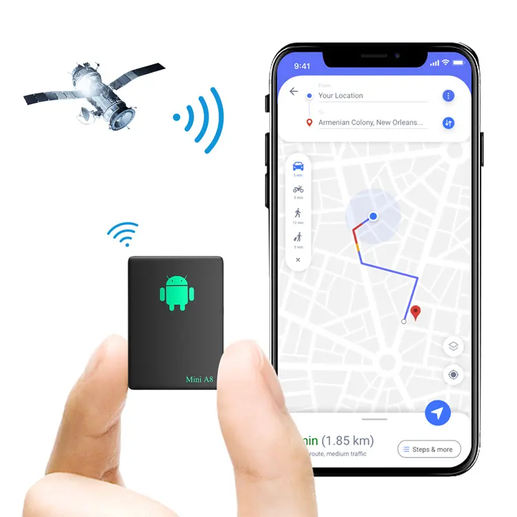A8 정확한 작은 자동차 추적 GPS 위치 추적기 어린이/애완 동물/자동차/Oldster 추적 장치 실시간 GPS