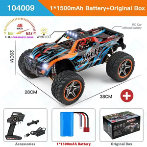 รถบังคับวิทยุ Wltoys 104009 ขนาด <span class=keywords><strong>1</strong></span>:<span class=keywords><strong>10</strong></span> 2.4g 4wd ความเร็ว 45 กม./ชม. รถครอว์เลอร์วิบากขนาดใหญ่ ผลิตจากโลหะผสม สำหรับเด็กอายุ 14 ปีขึ้นไป - Product Image 6