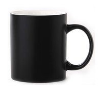 Tasses à café sensibles à la chaleur en céramique à couleur changeante magique noire 11 oz vierge par sublimation Tazas Magicas Para mugs pour sublimation