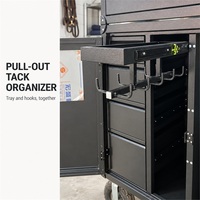 Superluck Armoire de Luxe Personnalisée pour Équipement Équestre, Boîte à Selle Extérieure en Métal, Casier à Équipement