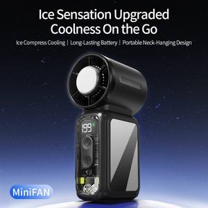 Ventilateur portatif sans pales électrique haute vitesse F711 - Alimentation USB/Batterie, design léger en plastique pour usage extérieur - Product Image 4