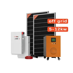 10KW 20KW 30KW 5KW 6KW 8KW 5-50KW sistema di energia solare Off Grid per uso domestico residenziale commerciale 25KW 15KW 50KW