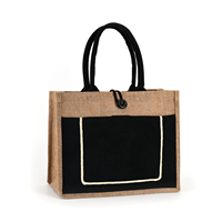 Usine en gros amical personnalisé durable toile de jute tissu épicerie fête faveur lin Jute sac fourre-tout pour la publicité des événements